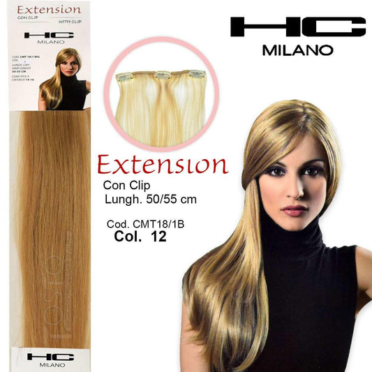 Wholesale Hc milano extension 3 clip no remy largh.14-16cm lungh.50cm col.12 | Carsha