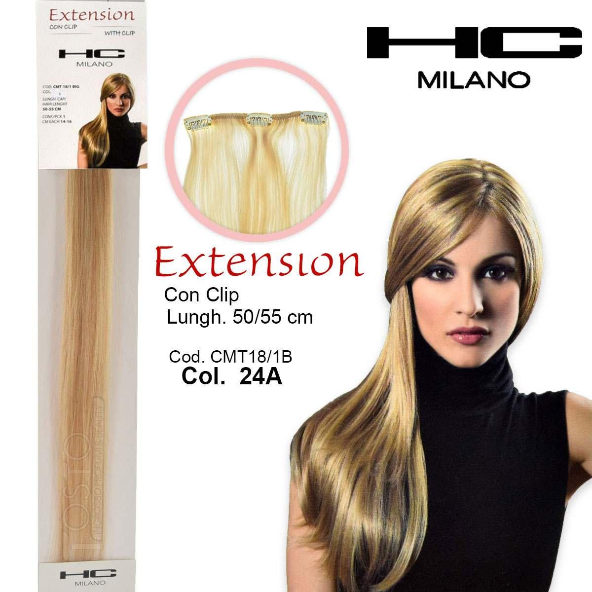 Wholesale Hc milano extension 3 clip no remy largh.14-16cm lungh.50cm col.24a | Carsha