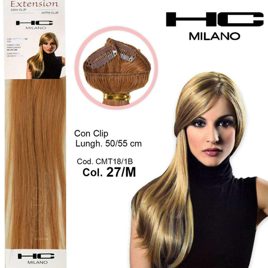 Wholesale Hc milano extension 3 clip no remy largh.14-16cm lungh.50cm col.27m | Carsha