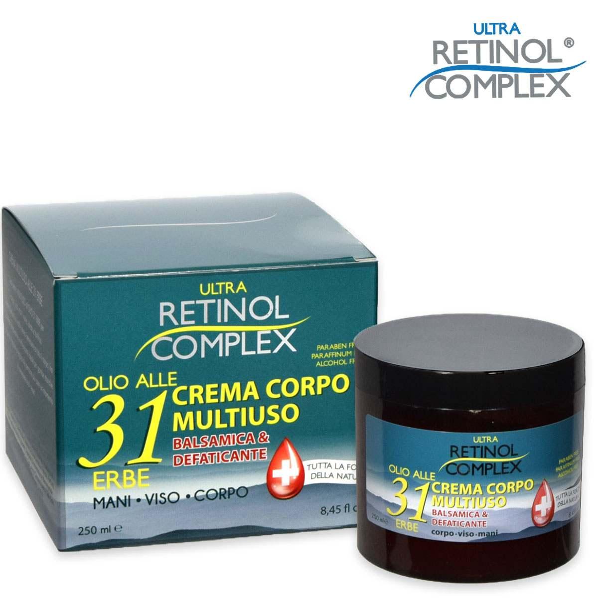 Wholesale Retinol complex crema multiuso olio alle 31 erbe 250 ml | Carsha