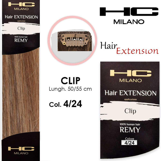 Hc milano extension 3 clip remy largh.14-16cm lungh.50cm col.4/24