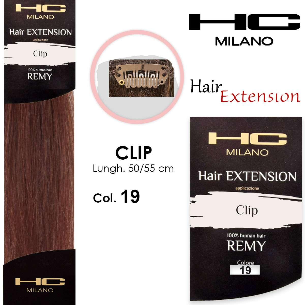 Hc milano extension 3 clip remy largh.14-16cm lungh.50cm col.19