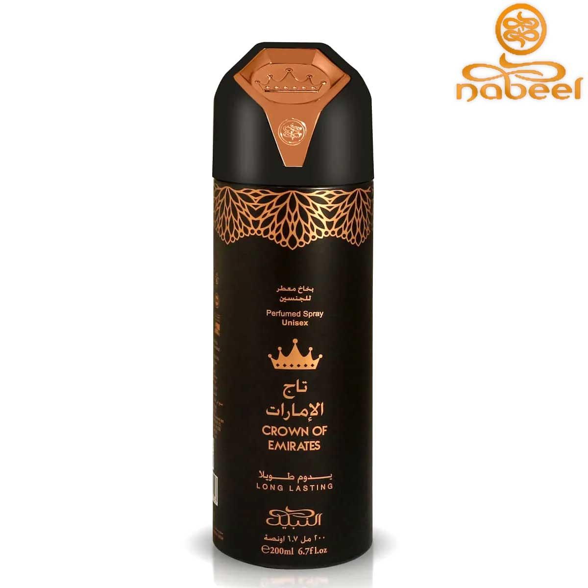 Nabeel crown of emirates body spray unisex 200 ml