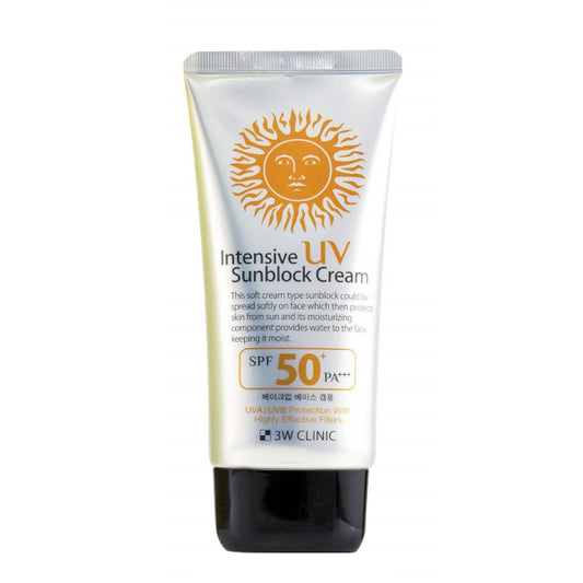 Wholesale Deal 3W Clinic - Intensive UV Sunblock Cream SPF50+ PA+++ - 70ml | Carsha