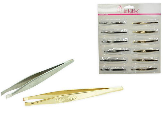 Le kikke pinzette ciglia argento/oro