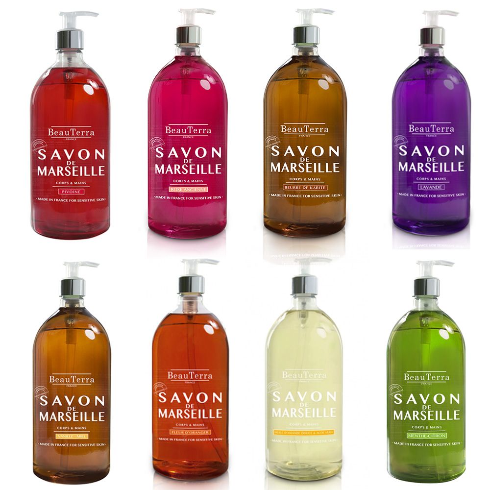Wholesale Sapone Di Marsiglia Corpo E Mani 1l Beauterra - OLIO DI MANDORLE E ALOE VERA | Carsha