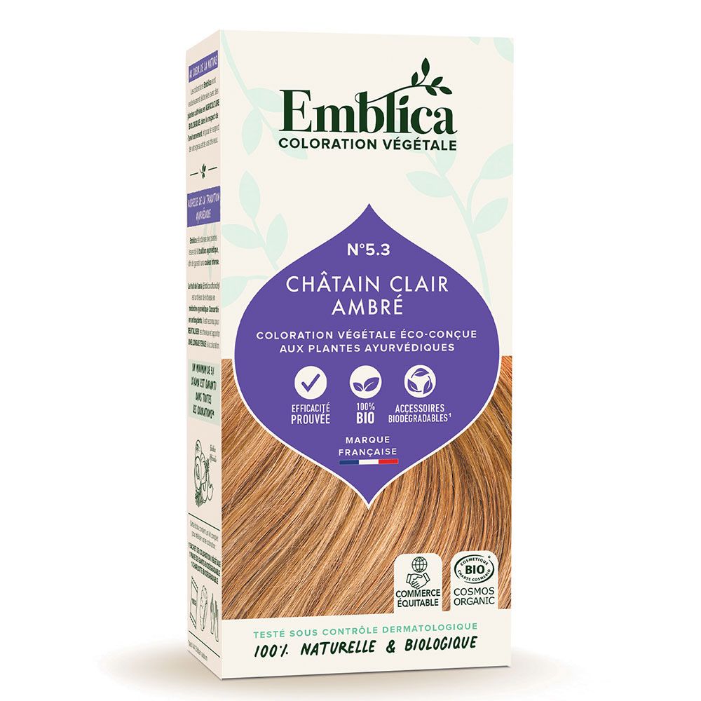 Wholesale Colorazione vegetale 100g Emblica - 5.3 CHATAIN CHIARO AMBRA | Carsha