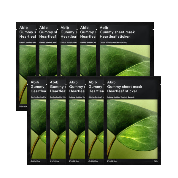 Wholesale Abib - Gummy Sheet Mask - Heartleaf Sticker - 10pcs | Carsha