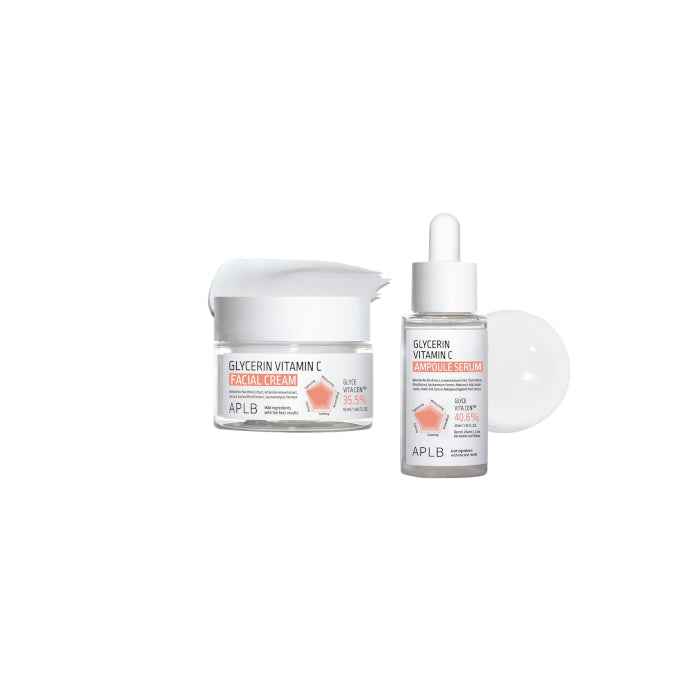 Wholesale APLB - Glycerin Vitamin C Ampoule Serum - 40ml & Facial Cream - 55ml Set | Carsha