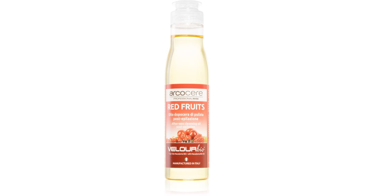 Arcocere Olio detergente lenitivo dopo epilazione Red Fruits Bio (After-Wax Clean sing Oil) 150 ml