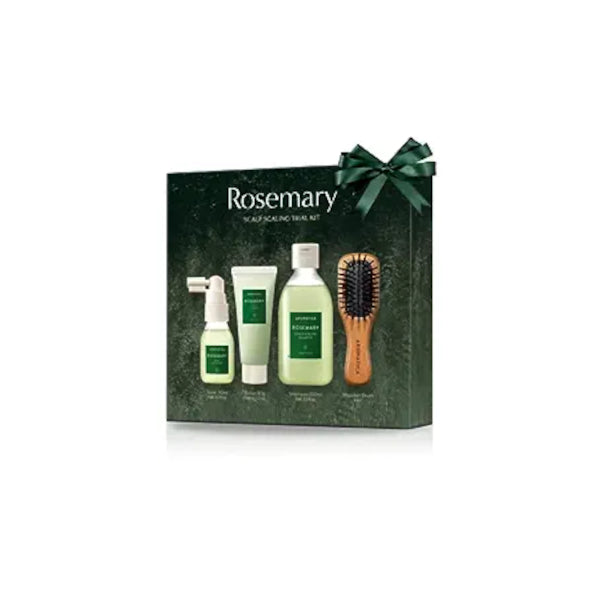 Wholesale aromatica - Rosemary Scalp Scaling Trial Kit With Mini Wooden Hair Brush - 1set 4items | Carsha