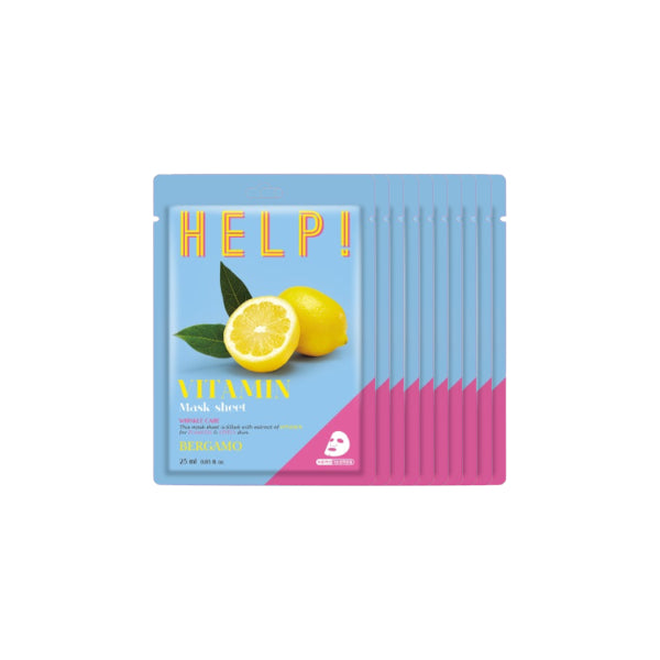 Wholesale Bergamo - Help! Mask Pack - Vitamin - 10pcs | Carsha