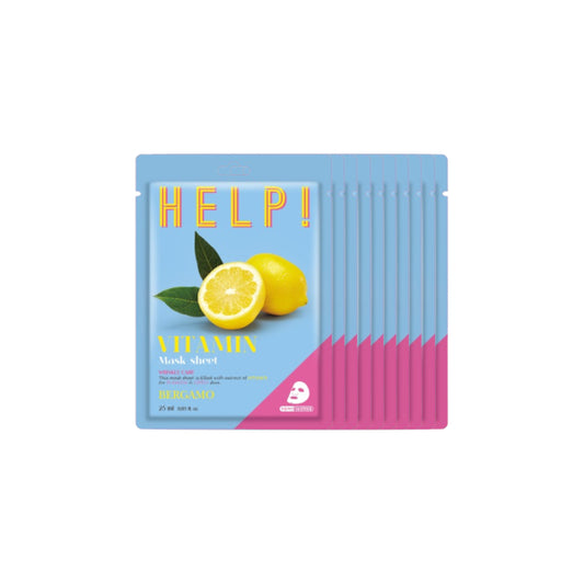 Wholesale Bergamo - Help! Mask Pack - Vitamin - 10pcs | Carsha