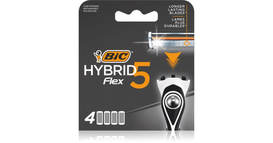 Bic lame ricariche rasoio hybrid5 flex 5 lame 4 pz.