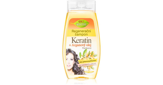 Bione cosmetics Shampoo rigenerante Cheratina + Olio di Argan con Pantenolo 260 ml