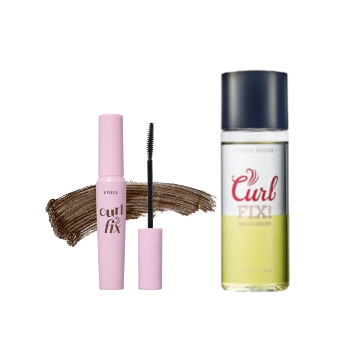 Wholesale ETUDE - Curl Fix Mascara - 8g - 02 Brown + Remover Set | Carsha