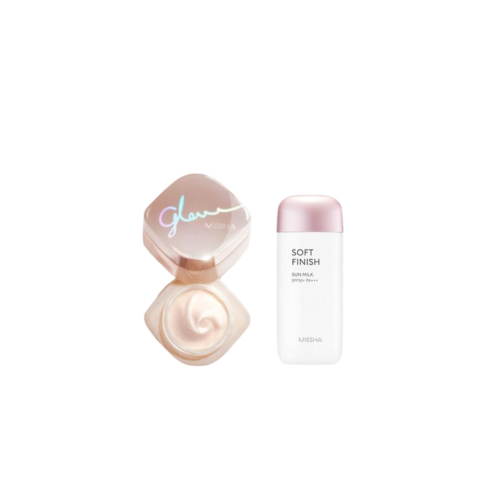Wholesale MISSHA - All-Around Safe Block Soft Finish Sun Milk SPF50+ PA+++ - 70ml X MISSHA - Glow Skin Balm - 50ml | Carsha