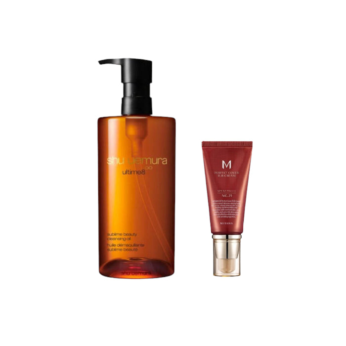 Wholesale Missha X Shu Uemura M Perfect Cover BB Cream #21 Light Beige X Shu Uemura - Ultime8 Sublime Beauty Cleansing Oil 450ml | Carsha