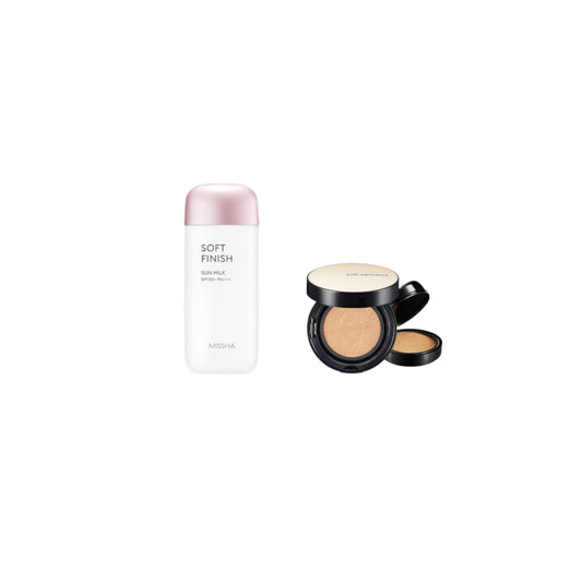 Wholesale MISSHA - All-Around Safe Block Soft Finish Sun Milk SPF50+ PA+++ - 70ml X Jung Saem Mool - Essential Skin Nuder Long Wear... | Carsha