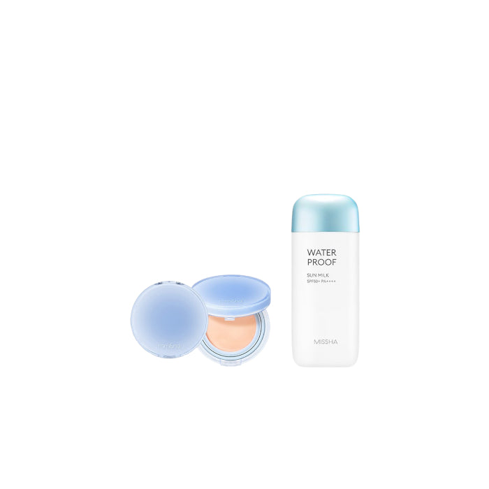 Wholesale MISSHA - All-Around Safe Block Waterproof Sun Milk SPF 50+/PA++++ - 70ml X Romand - Bare Water Cushion - 20g - 21 Pure | Carsha