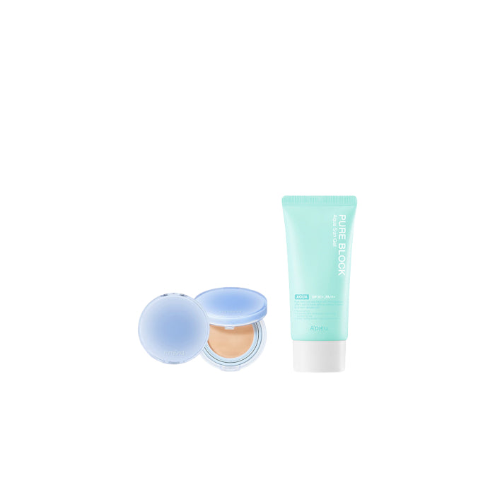 Wholesale A'PIEU - Pure Block Aqua Sun Gel SPF50+ PA+++ X Romand - Bare Water Cushion - 20g - 23 Beige | Carsha