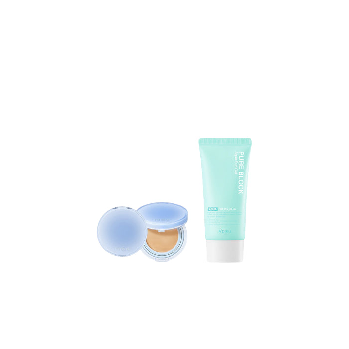 Wholesale A'PIEU - Pure Block Aqua Sun Gel SPF50+ PA+++ X Romand - Bare Water Cushion - 20g - 25 Sand | Carsha