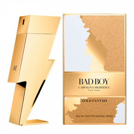 Wholesale Carolina herrera Bad Boy Gold Fantasy Eau De Toilette Uomo Volume 100 ml uomo | Carsha