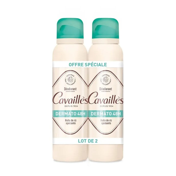 Cavaillès - Dermato 48H - Deodorante Spray 2x150 ml Lotto × 2