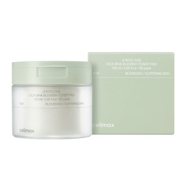 Wholesale Deal CELIMAX - Ji Woo Gae Cica BHA Blemish Toner Pad - 170ml/60pcs | Carsha