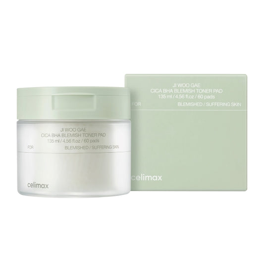 Wholesale Deal CELIMAX - Ji Woo Gae Cica BHA Blemish Toner Pad - 170ml/60pcs | Carsha