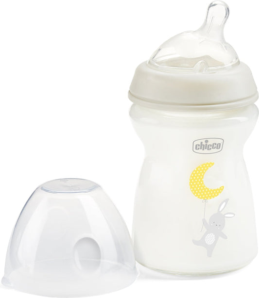 Chicco Natural Feeling Crystal T Silicone Bottle 250ml