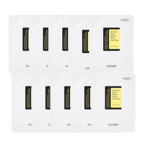 Wholesale Deal COSRX - Advanced Snail Mucin Power Essence Sheet Mask - 10pcs | Carsha