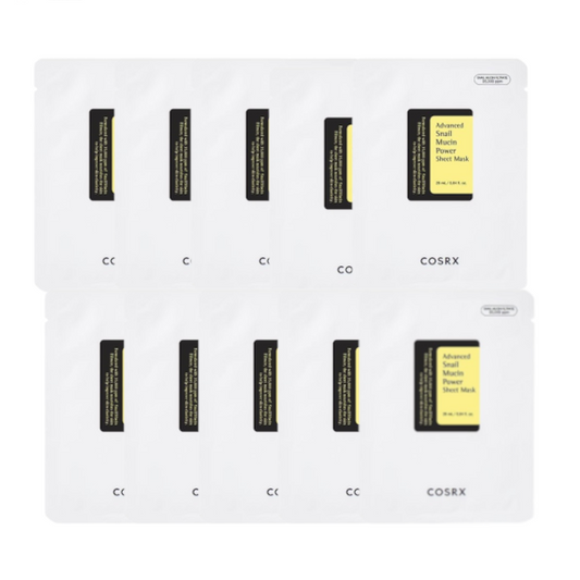 Wholesale Deal COSRX - Advanced Snail Mucin Power Essence Sheet Mask - 10pcs | Carsha