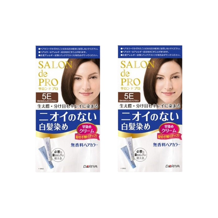 Wholesale Dariya Salon De Pro - Hair Color Cream - 1box - 5E Deep Elegant Brown 2ea Set | Carsha