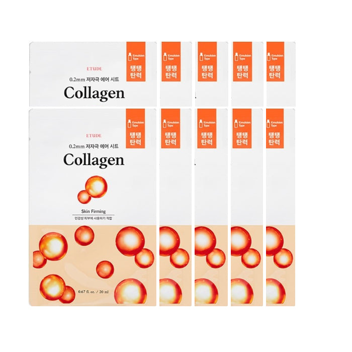 Wholesale DEAL ETUDE - 0.2 Therapy Air Mask New - 1pc - Collagen 10ea Set | Carsha