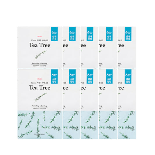 Wholesale DEAL ETUDE - 0.2 Therapy Air Mask New - 1pc - Tea Tree 10ea Set | Carsha