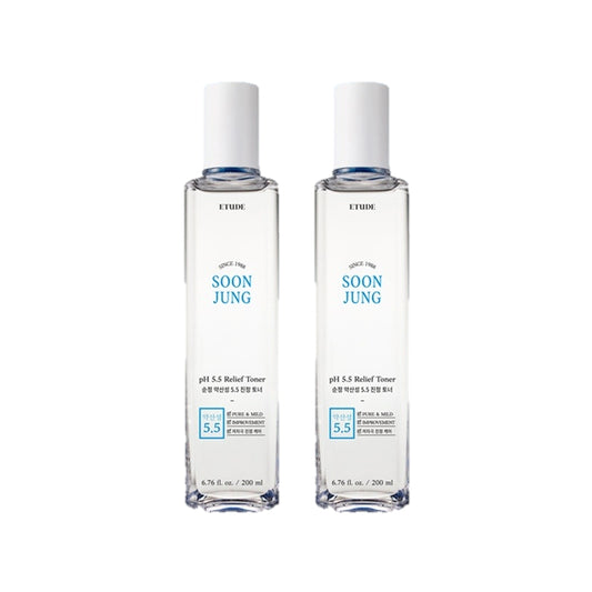 [Deal] ETUDE - Soon Jung PH 5.5 Relief Toner - 200ml (2ea) Set