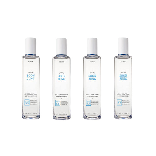 Wholesale Deal ETUDE - Soon Jung PH 5.5 Relief Toner - 200ml 4ea Set | Carsha