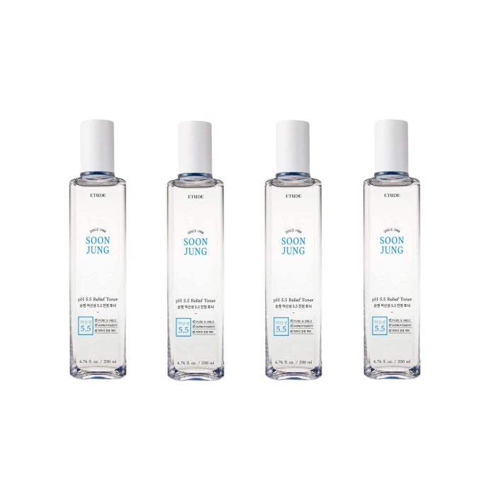 [Deal] ETUDE - Soon Jung PH 5.5 Relief Toner - 200ml (4ea) Set