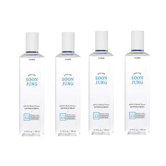 [Deal] ETUDE - Soon Jung PH 5.5 Relief Toner - 350ml (4ea) Set