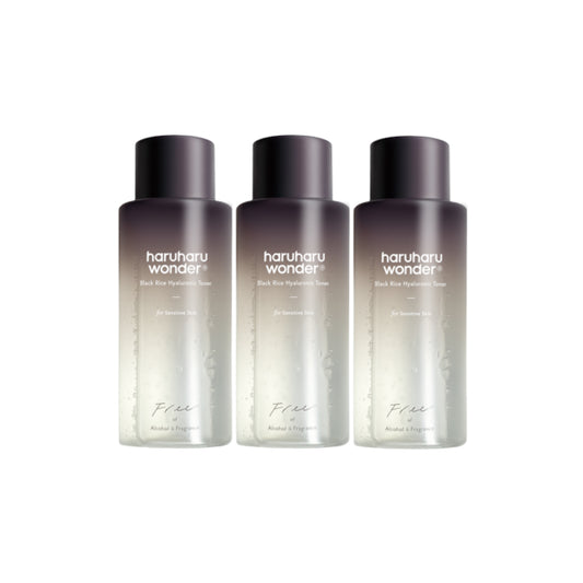 Wholesale Deal haruharu wonder - Black Rice Hyaluronic Toner - Fragrance Free - 150ml 3ea Set | Carsha