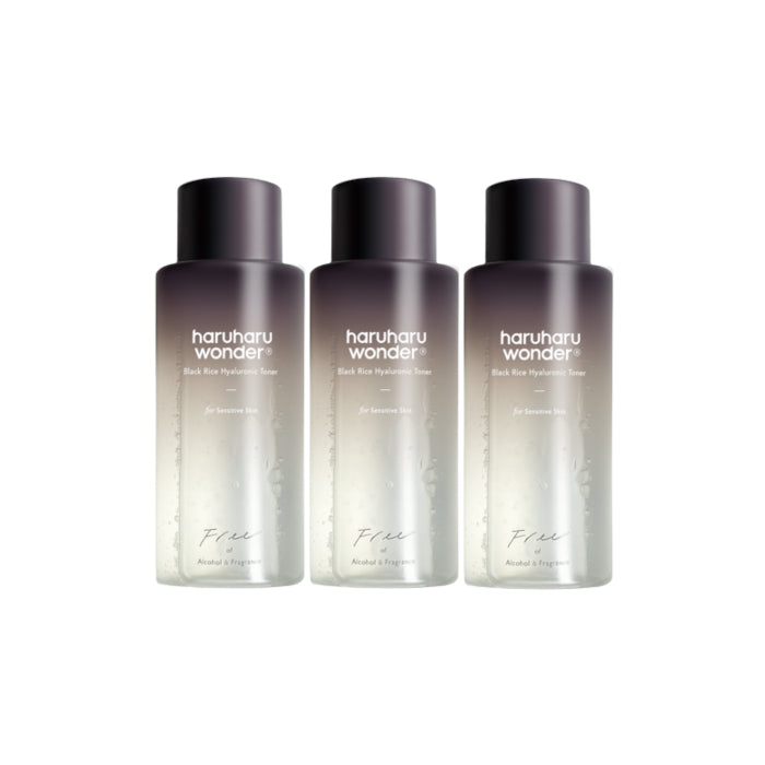Wholesale Deal haruharu wonder - Black Rice Hyaluronic Toner - Fragrance Free - 150ml 3ea Set | Carsha