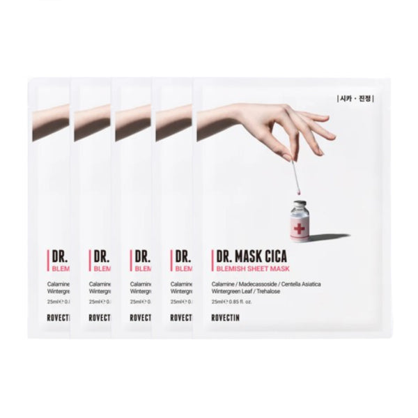 Wholesale Deal ROVECTIN - Skin Essentials Dr. Mask Cica Pack - 5pcs | Carsha