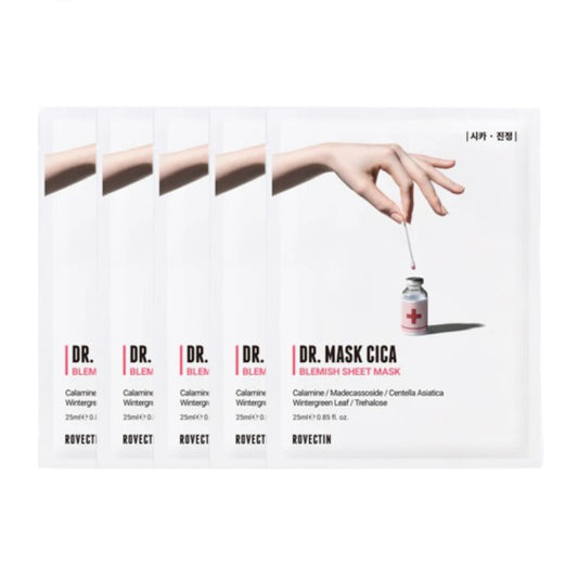 Wholesale Deal ROVECTIN - Skin Essentials Dr. Mask Cica Pack - 5pcs | Carsha