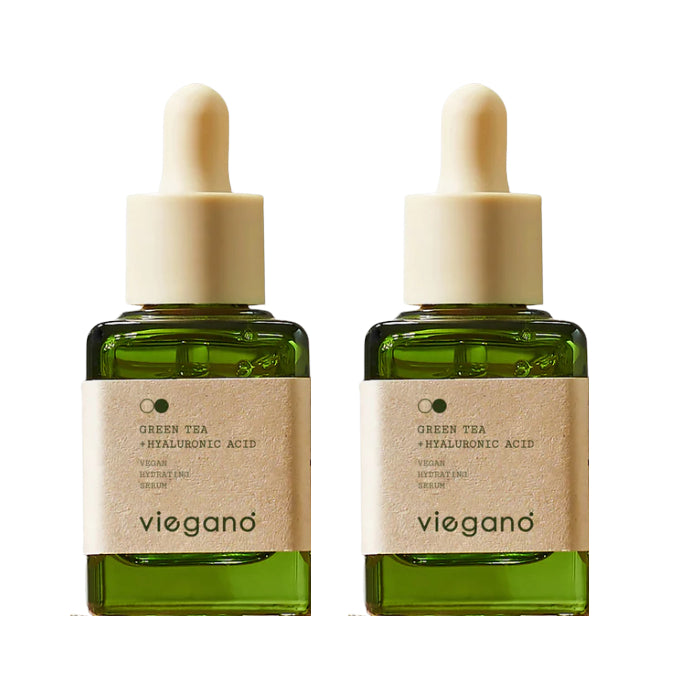 Wholesale DEAL Viegano - Green Tea + Hyaluronic Acid Vegan Hydrating Serum - 35ml 2ea Set | Carsha