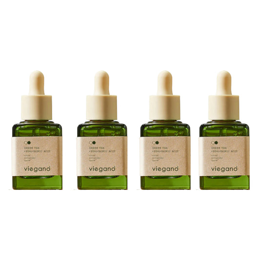 Wholesale DEAL Viegano - Green Tea + Hyaluronic Acid Vegan Hydrating Serum - 35ml 4ea Set | Carsha