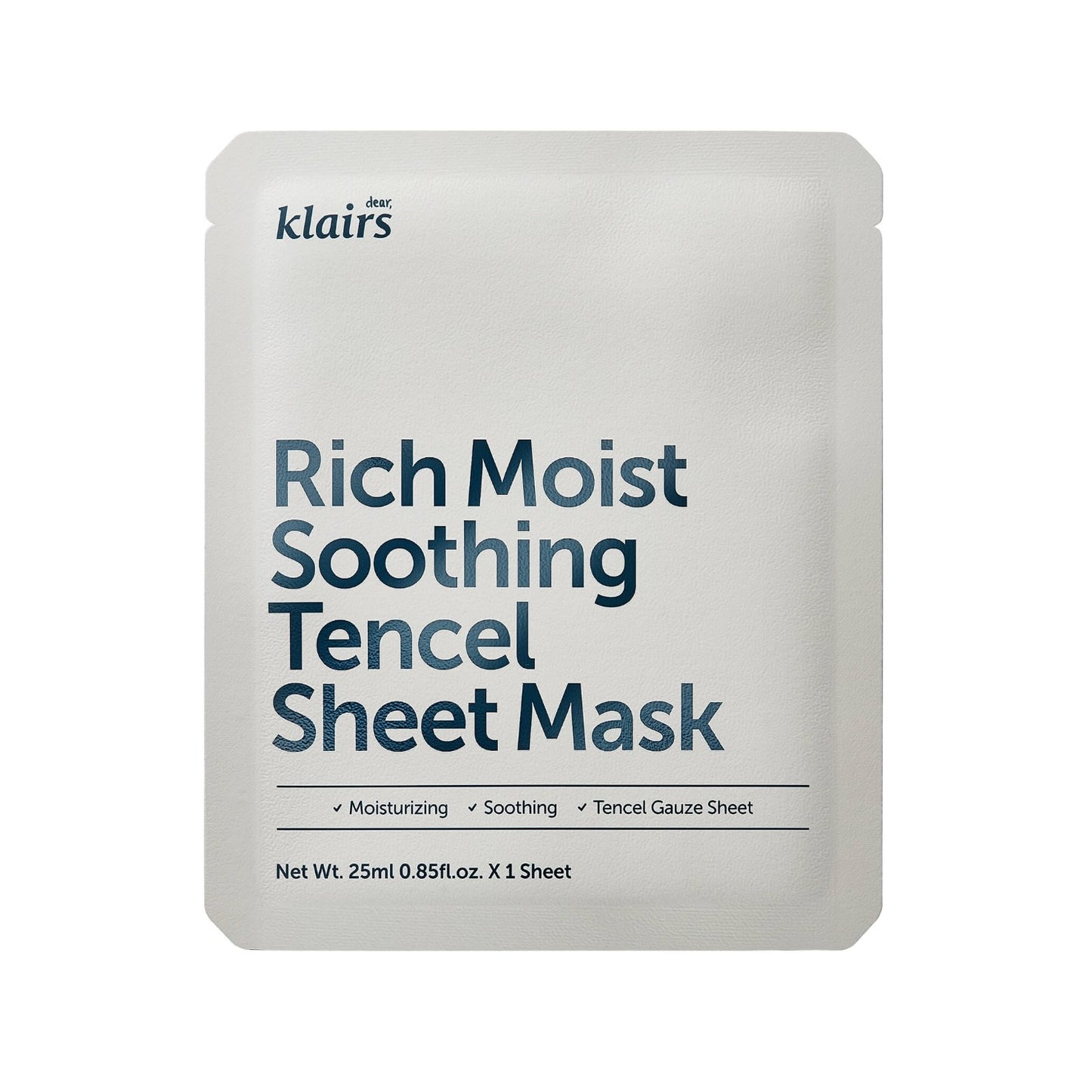 Wholesale DEAL Dear, Klairs - Rich Moist Soothing Tencel Sheet Mask -1pc | Carsha