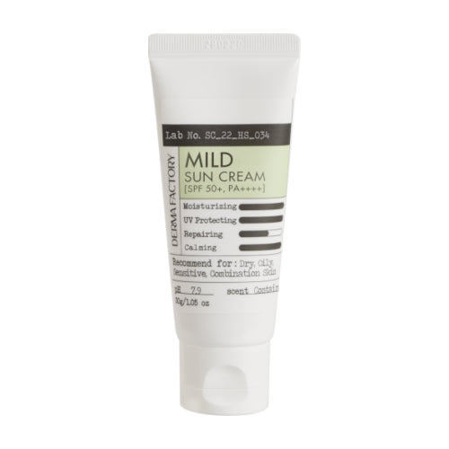 Wholesale DERMA FACTORY - Mild Sun Cream SPF 50+ PA++++ - 30g | Carsha