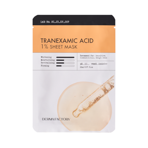 Wholesale DERMA FACTORY - Tranexamic Acid 1% Sheet Mask - 23ml/1pc | Carsha