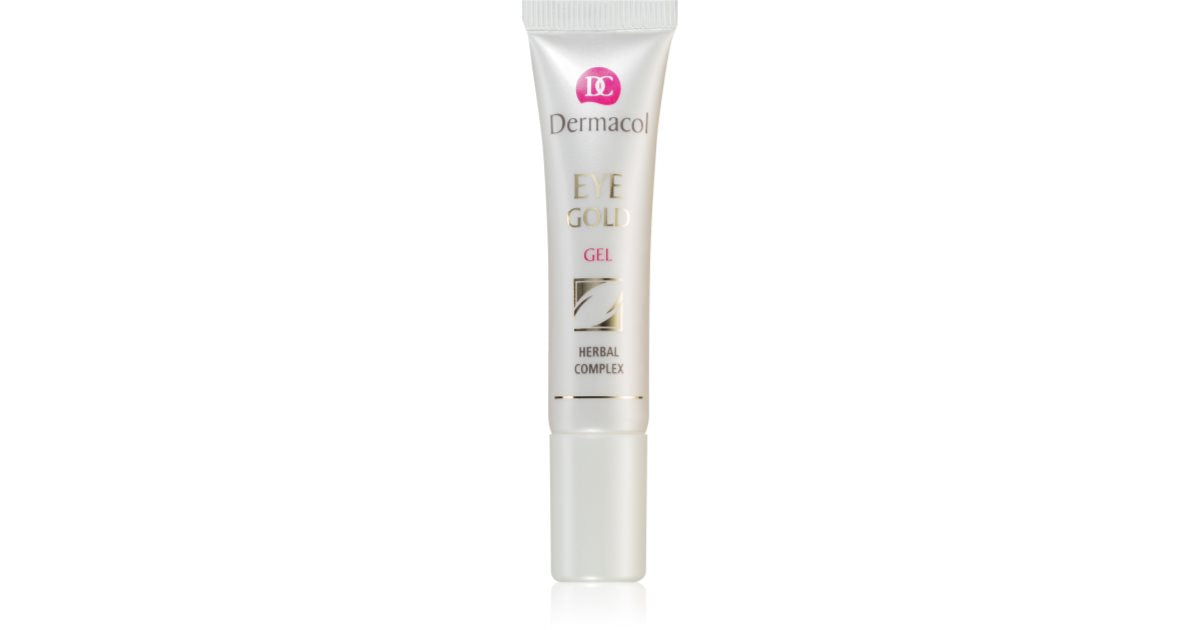 Dermacol Gel occhi contro gonfiore, affaticamento e cerchi sotto gli occhi (Gold Eye Gel) 15 ml